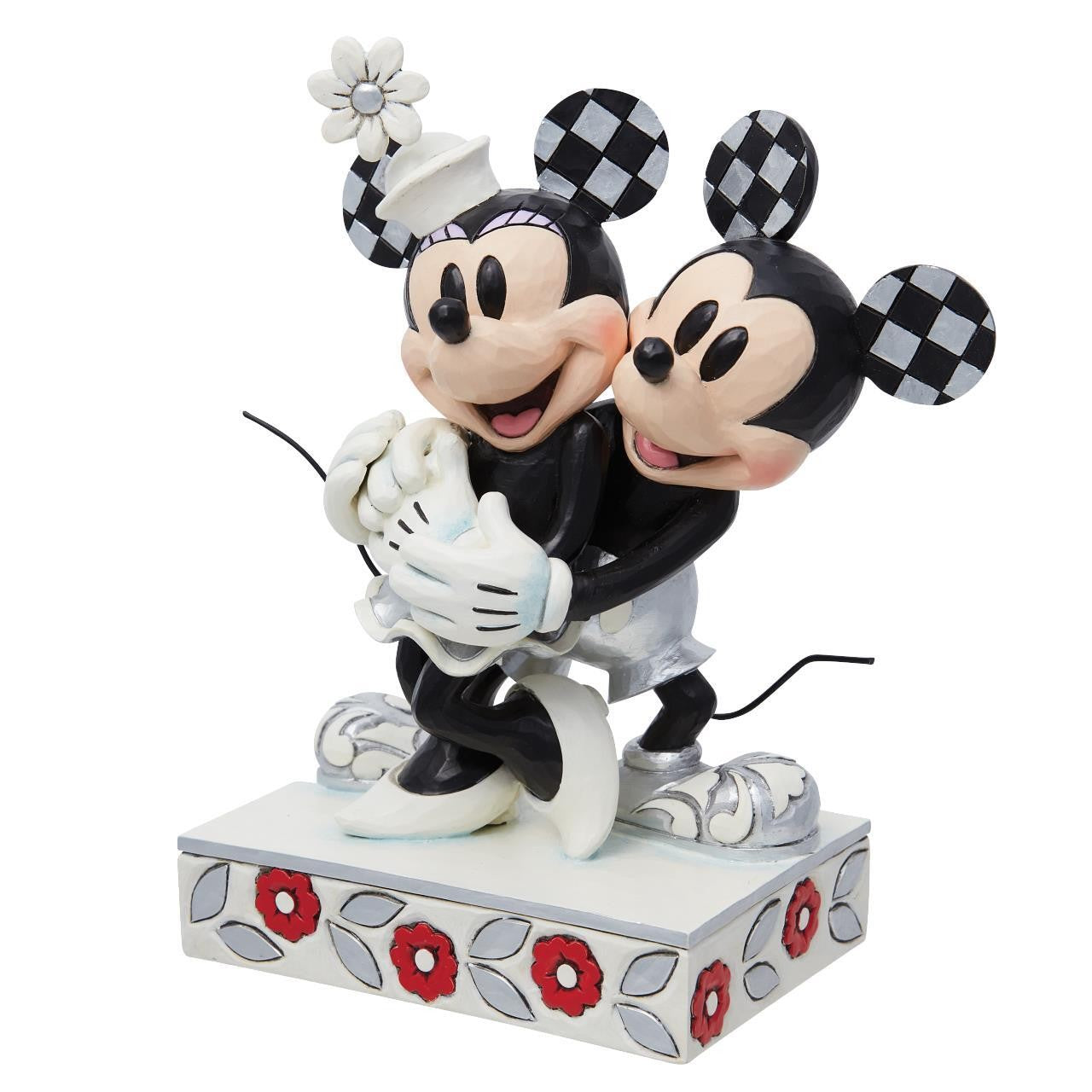 DISNEY TRADITIONS BY JIM SHORE 100 YEAR ANNIVERSARY CENTENNIAL CELEBRATION MICKEY & MICKEY HUGGING FIGURINE