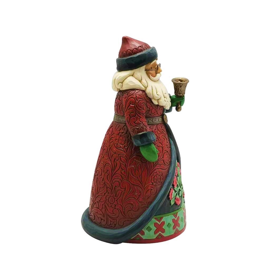 HEARTWOOD CREEK BY JIM SHORE HOLIDAY MANOR SANTA WITH BELL