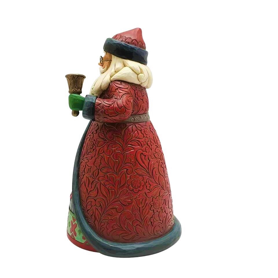 HEARTWOOD CREEK BY JIM SHORE HOLIDAY MANOR SANTA WITH BELL