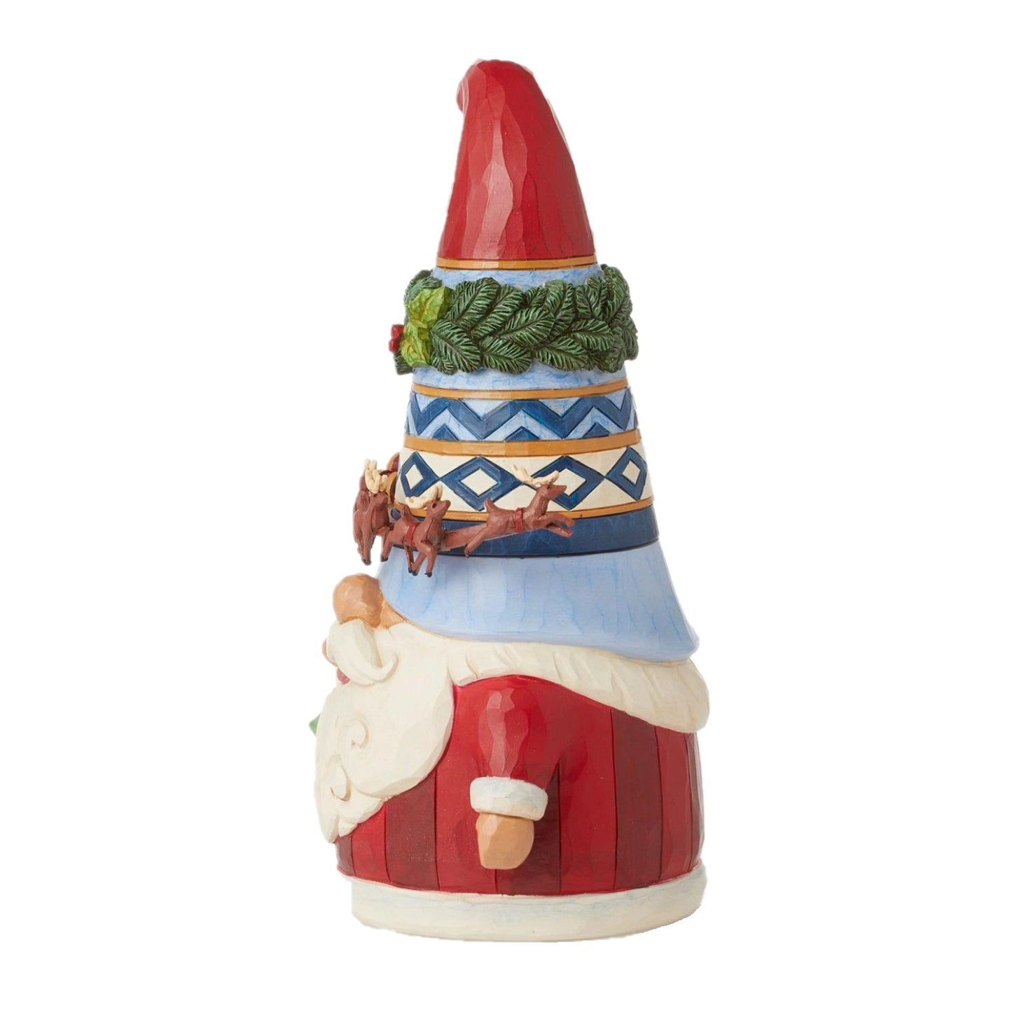 HEARTWOOD CREEK BY JIM SHORE GNOME WITH ROTATING SLEIGH 22.5CM