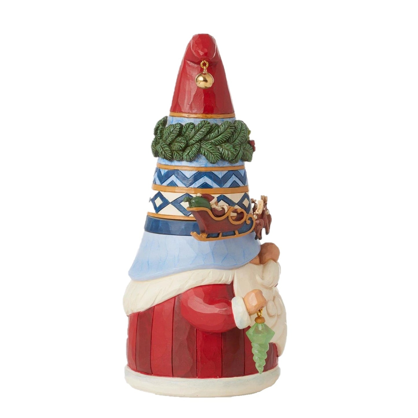 HEARTWOOD CREEK BY JIM SHORE GNOME WITH ROTATING SLEIGH 22.5CM