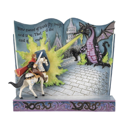 DISNEY TRADITIONS BY JIM SHORE SLEEPING BEAUTY MALEFICENT STORYBOOK 16.5CM