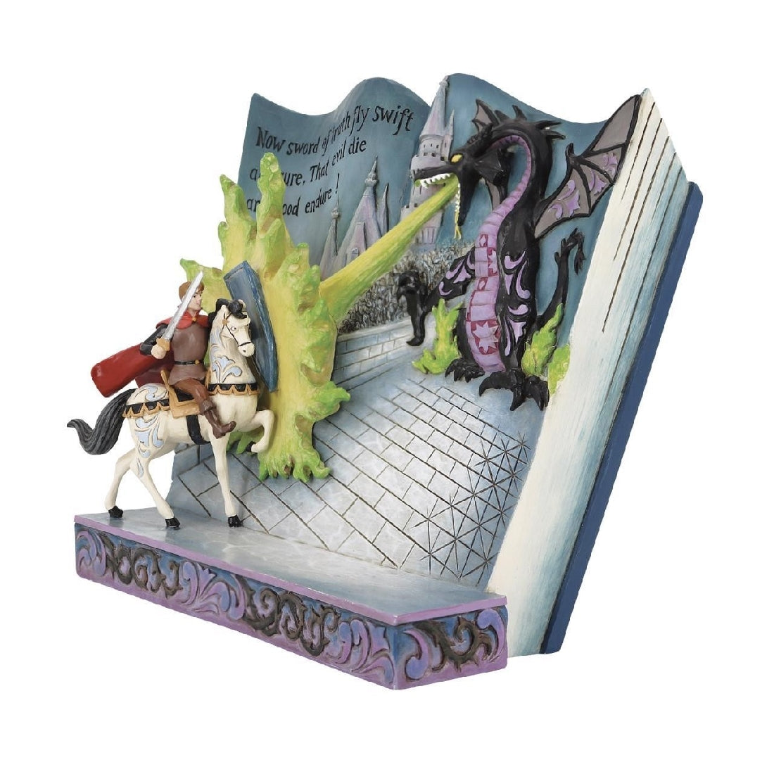 DISNEY TRADITIONS BY JIM SHORE SLEEPING BEAUTY MALEFICENT STORYBOOK 16.5CM