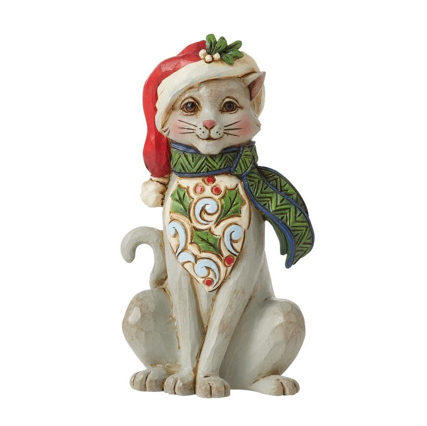 HEARTWOOD CREEK BY JIM SHORE CHRISTMAS MINI CAT