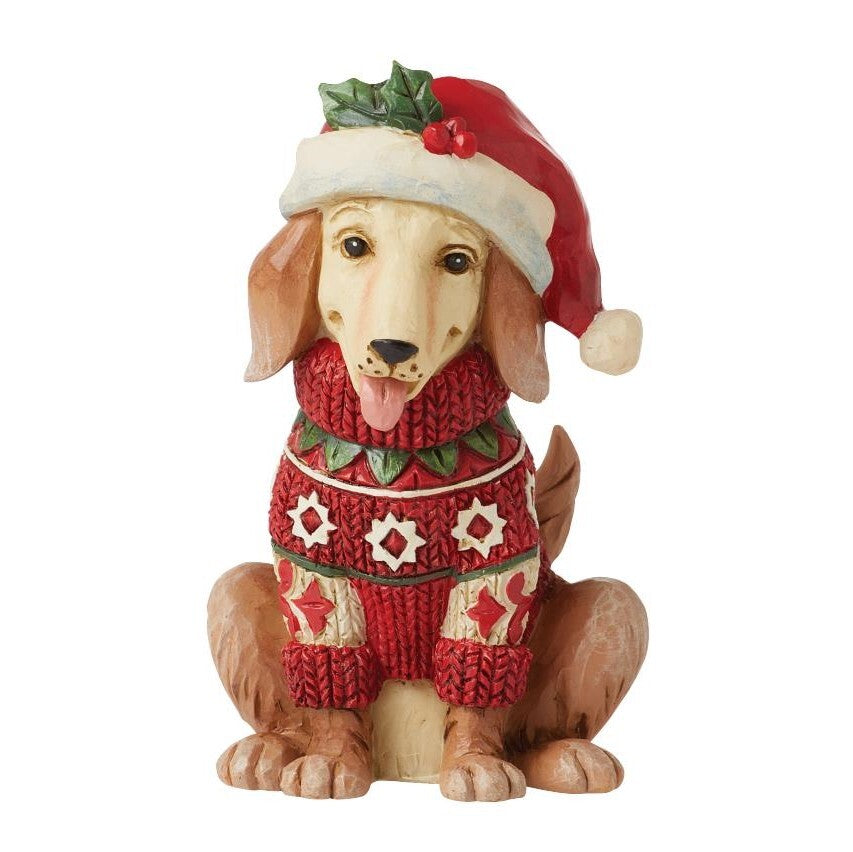 HEARTWOOD CREEK BY JIM SHORE CHRISTMAS MINI DOG