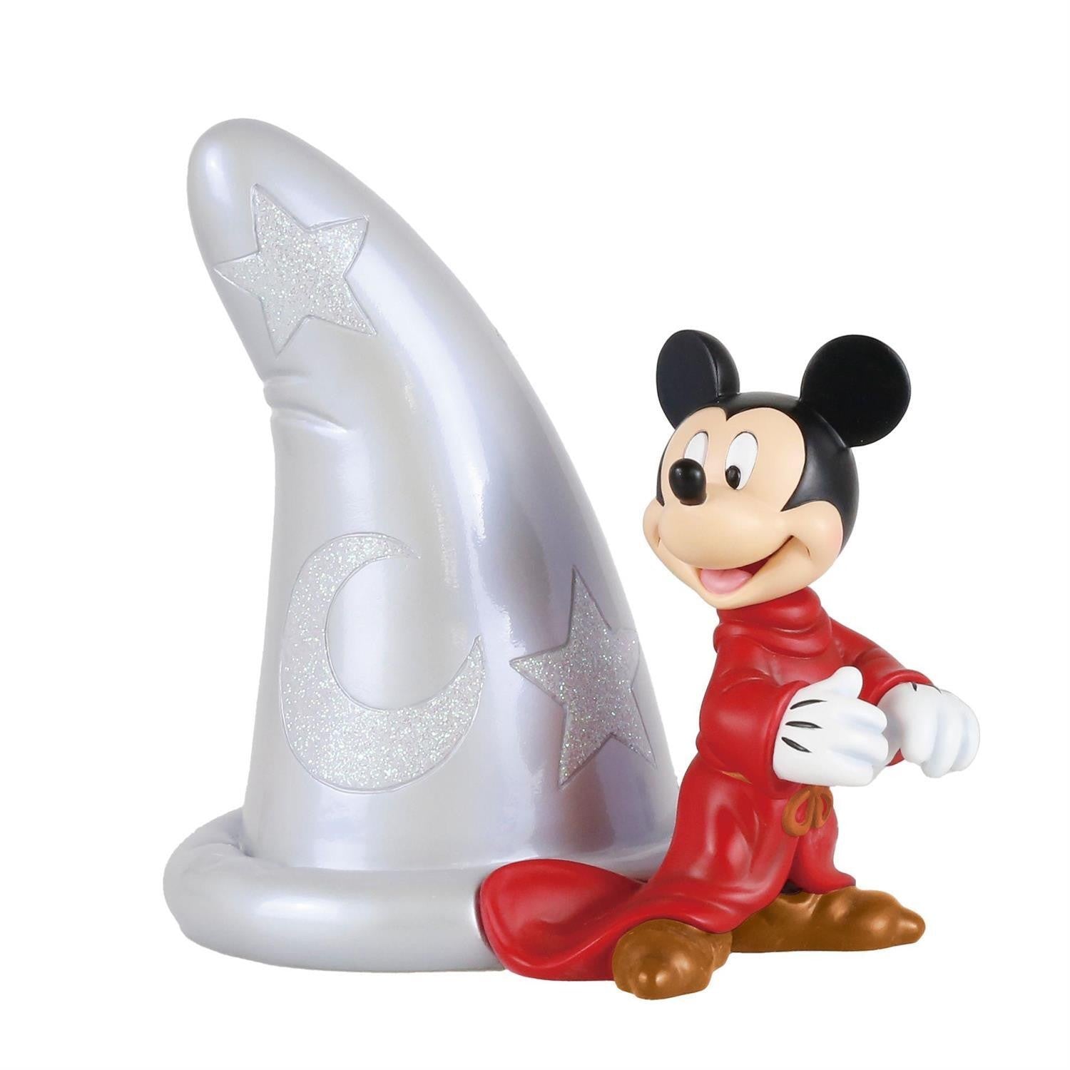 DISNEY SHOWCASE DISNEY 100 YEARS MICKEY FANTASIA WITH SILVER HAT 14CM