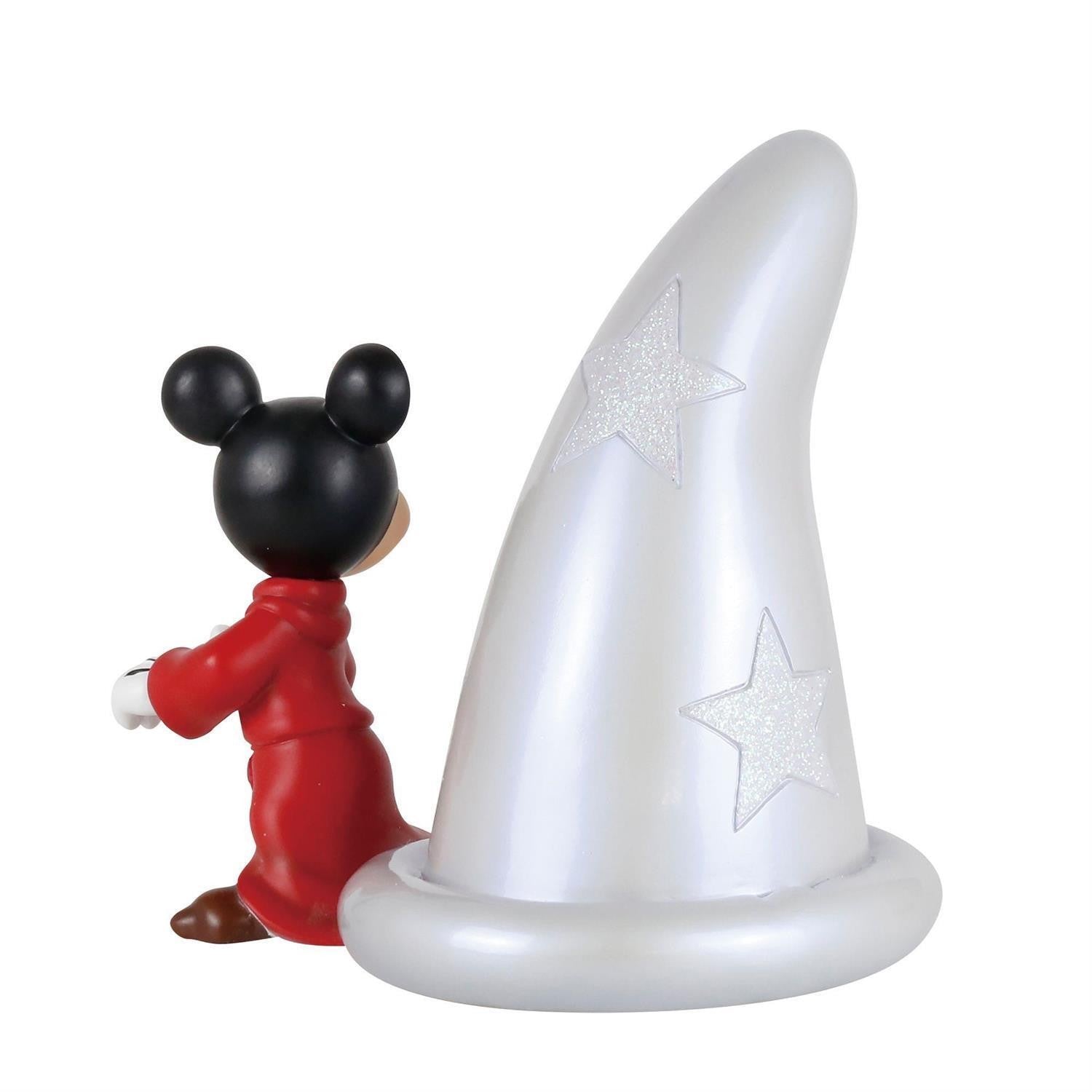 DISNEY SHOWCASE DISNEY 100 YEARS MICKEY FANTASIA WITH SILVER HAT 14CM