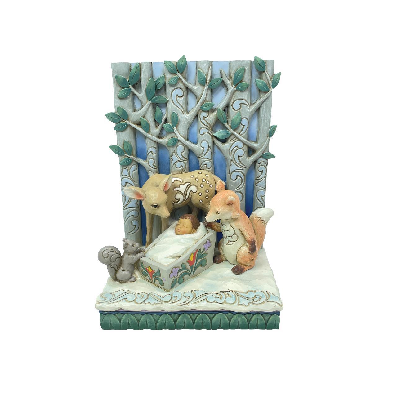 HEARTWOOD CREEK BY JIM SHORE CHRISTMAS BABY JESUS WITH ANIMALS