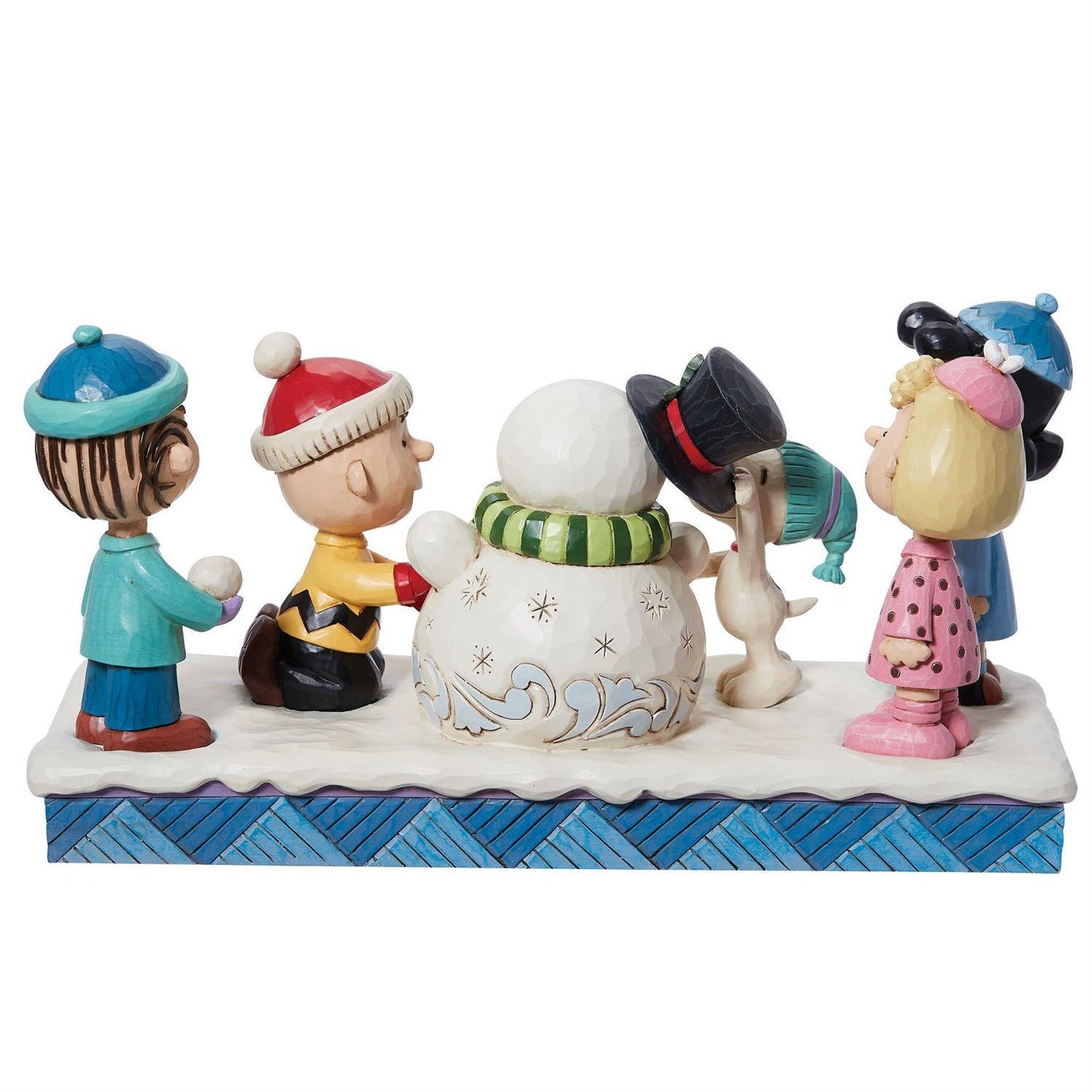 PEANUTS BY JIM SHORE CHRISTMAS GANG BUILDING SNOWMAN