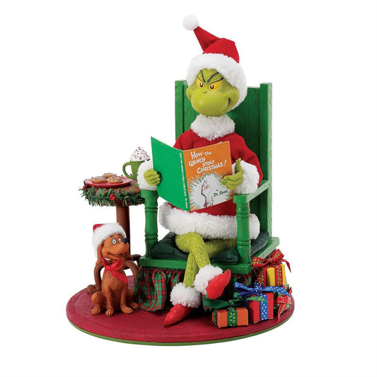 DEPARTMENT 56 POSSIBLE DREAMS CHRISTMAS GRINCH READING BEDTIME STORY