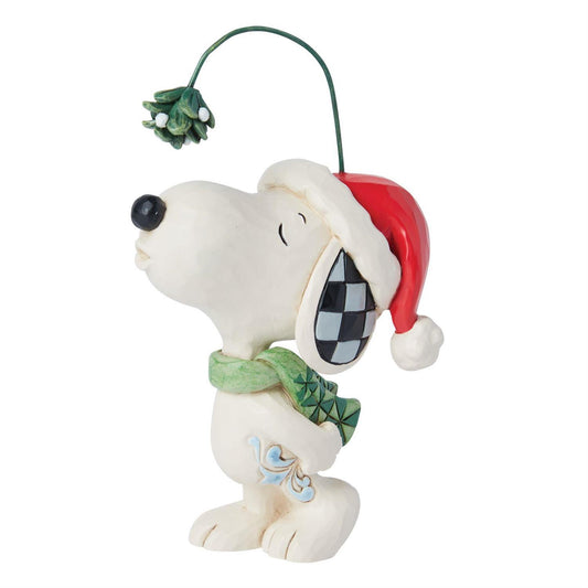 PEANUTS BY JIM SHORE CHRISTMAS SNOOPY MISTLETOE