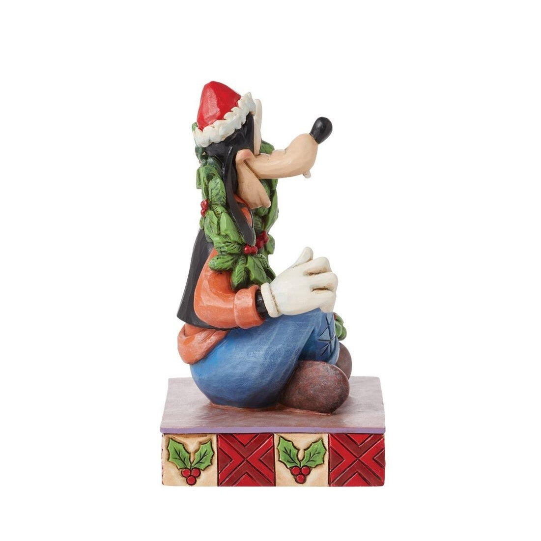 DISNEY TRADITIONS BY JIM SHORE CHRISTMAS GOOFY WITH GARLAND