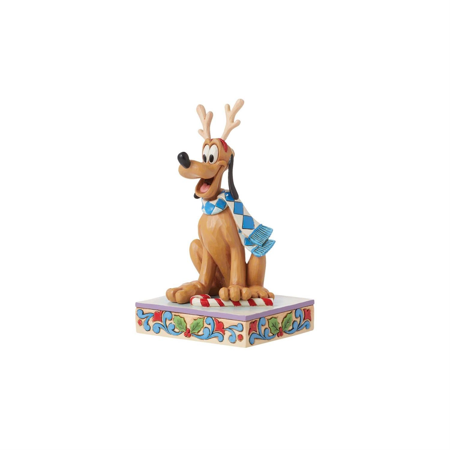 DISNEY TRADITIONS BY JIM SHORE CHRISTMAS GOOFY WITH CANDY CANE