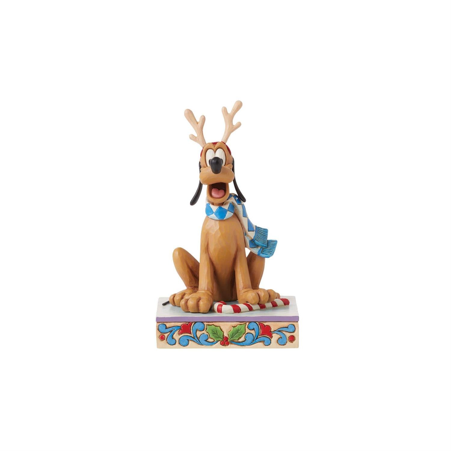 DISNEY TRADITIONS BY JIM SHORE CHRISTMAS GOOFY WITH CANDY CANE