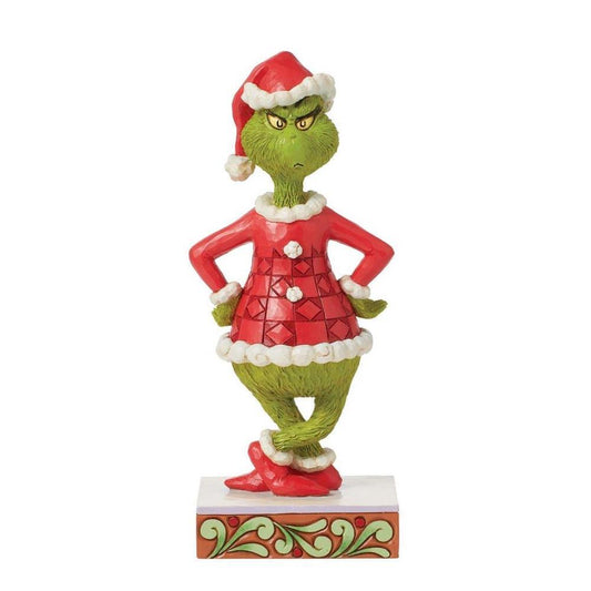 THE GRINCH DR. SEUSS BY JIM SHORE GRINCH WITH HANDS ON HIPS