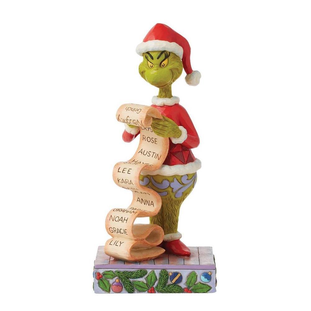 THE GRINCH DR. SEUSS BY JIM SHORE GRINCH HOLDING LIST