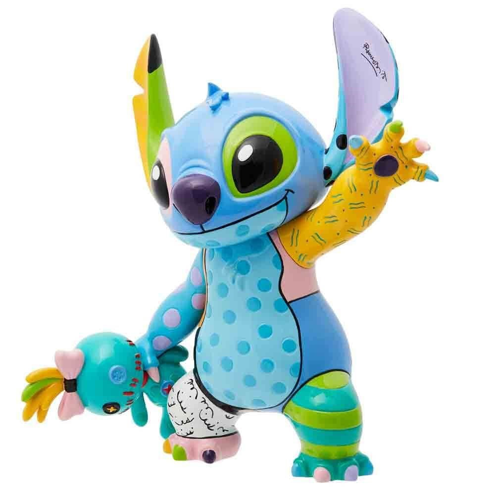 DISNEY BRITTO STITCH & SCRUMP LARGE FIGURINE