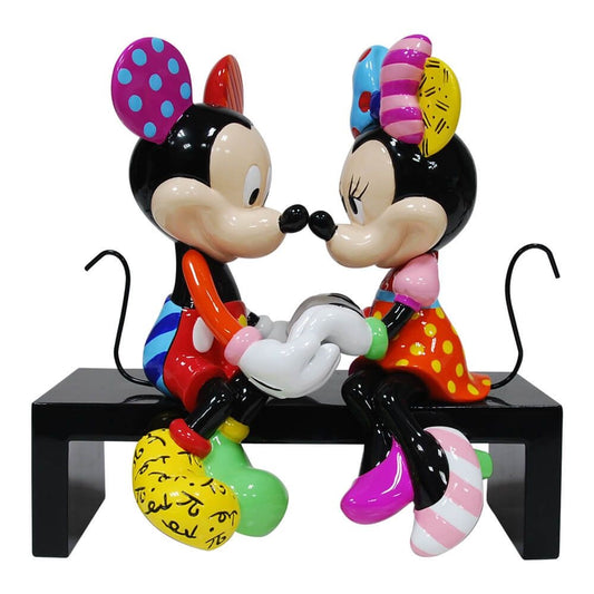 DISNEY BRITTO MICKEY & MINNIE MOUSE LOVE FIGURINE