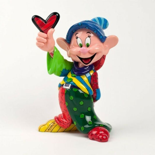 DISNEY BRITTO DOPEY HOLDING HEART LARGE FIGURINE 21CM