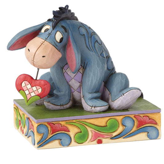 DISNEY TRADITIONS BY JIM SHORE WINNIE THE POOH HEART ON A STRING EEYORE LOVE PERSONALITY POSE 9CM