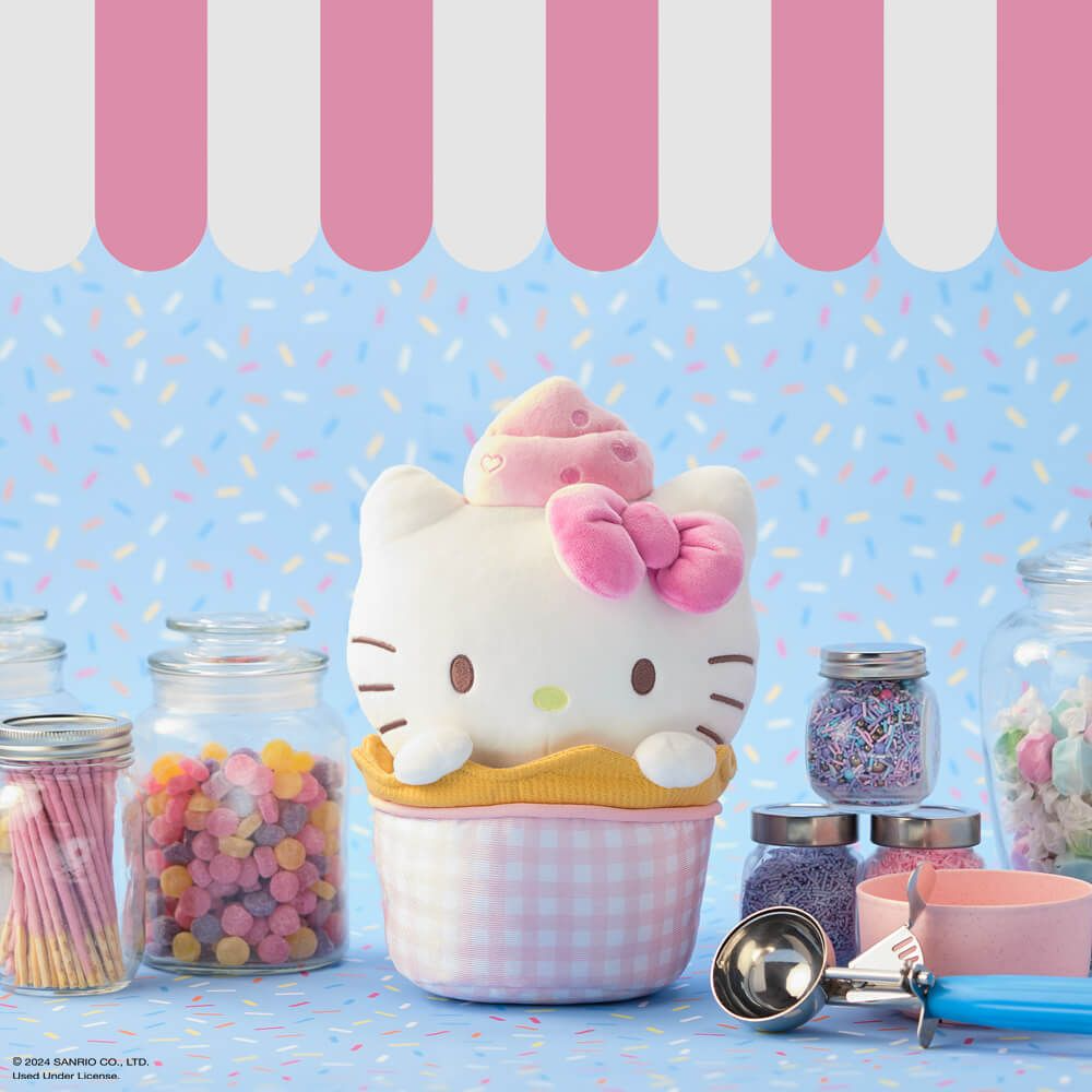 HELLO KITTY ICE CREAM SUNDAE LARGE PLUSH