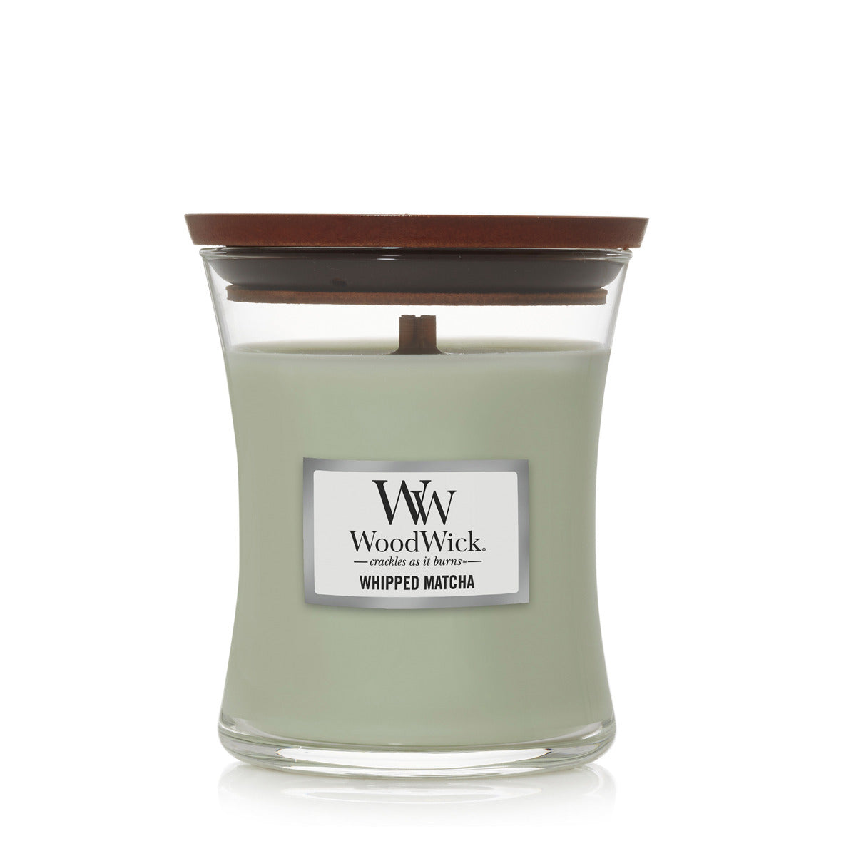 WOODWICK CANDLE MEDIUM WHIPPED MATCHA