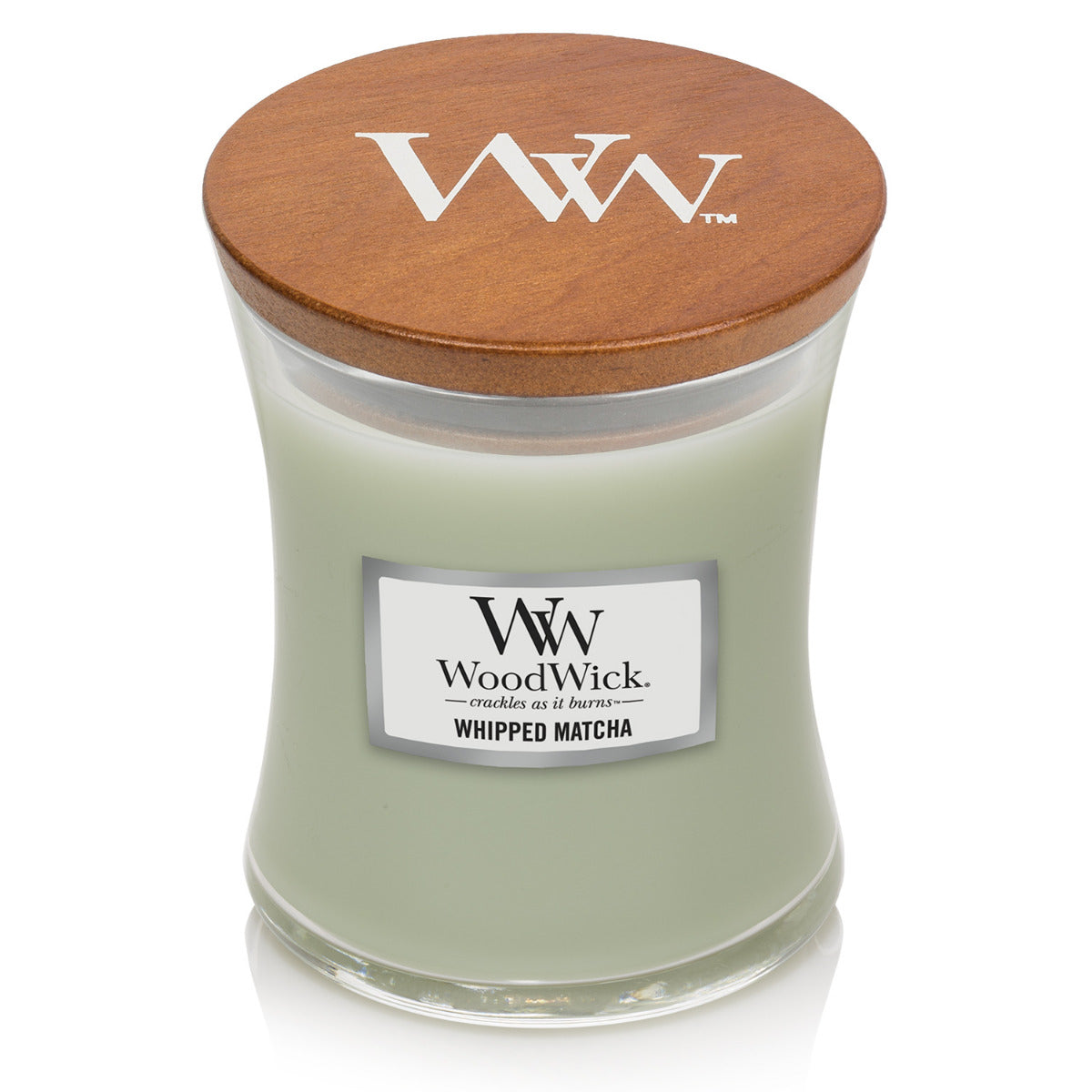 WOODWICK CANDLE MEDIUM WHIPPED MATCHA