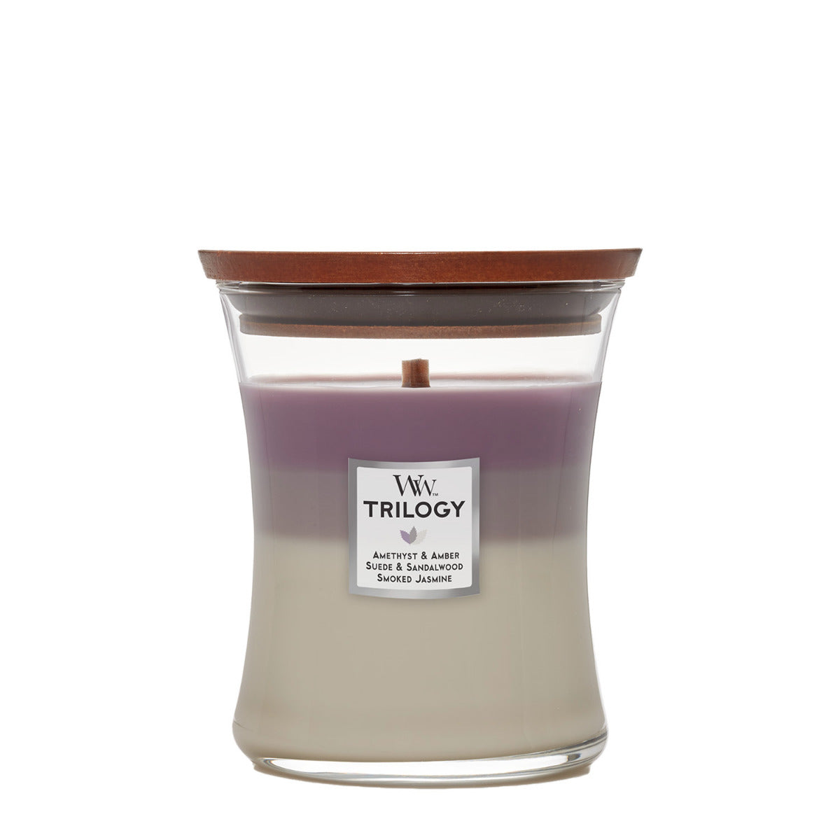 WOODWICK CANDLE MEDIUM AMETHYST SKY TRILOGY