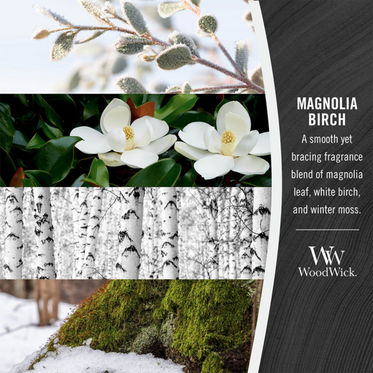 WOODWICK CANDLE LARGE MAGNOLIA BIRCH