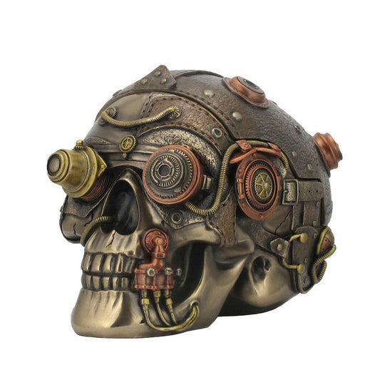 VERONESE DESIGNS STEAMPUNK SKULL TRINKET BOX