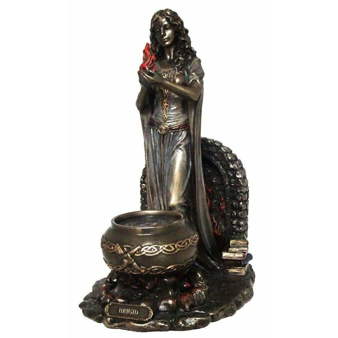 VERONESE DESIGNS BRONZE FIGURINE BRIGID GODDESS OF CHILDBIRTH AND HEALING