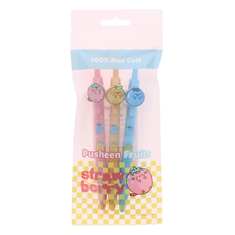 PUSHEEN FRUITS PEN SET