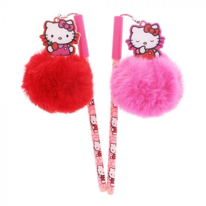 HELLO KITTY HEARTS & BOWS POM POM PENS