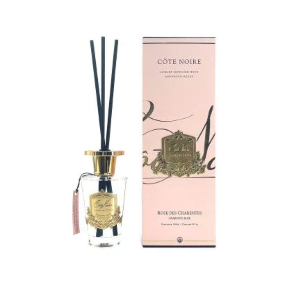 COTE NOIRE DIFFUSER LARGE 150ML GOLD BADGE CHARENTE ROSE