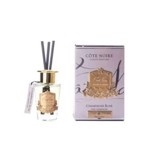 COTE NOIRE DIFFUSER SMALL 100ML GOLD BADGE PINK CHAMPAGNE