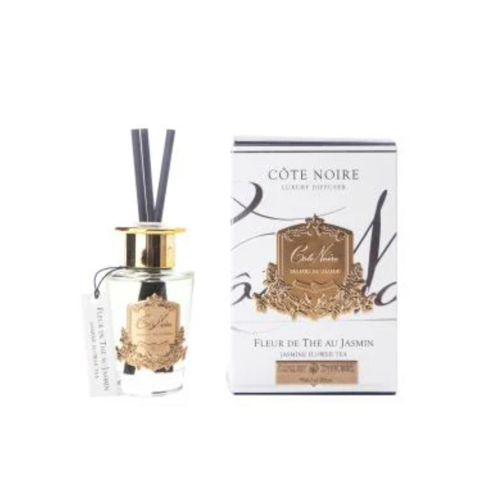 COTE NOIRE DIFFUSER SMALL 100ML GOLD BADGE JASMINE FLOWER TEA