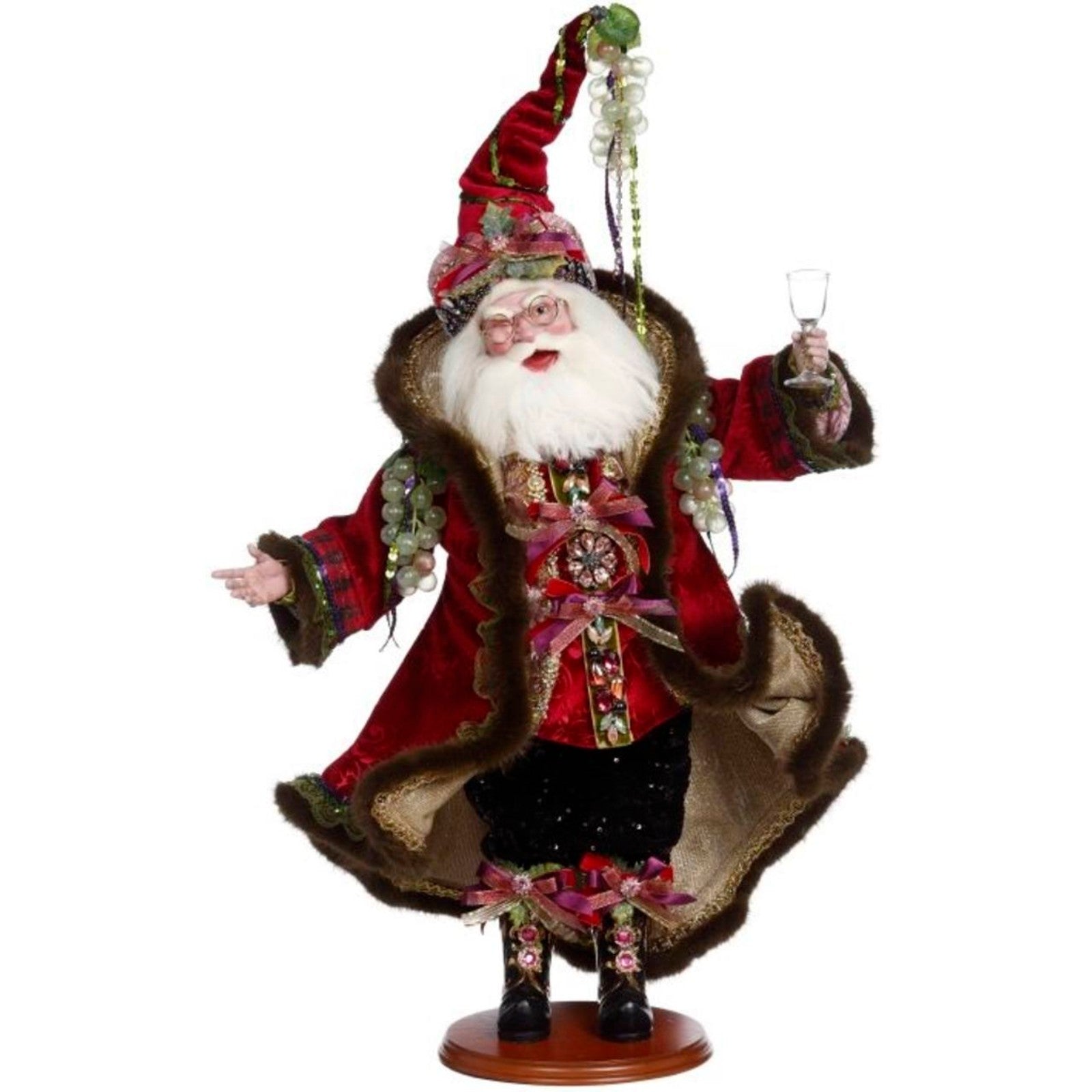 MARK ROBERTS CHRISTMAS SANTA TOAST TO THE MOST 62CM