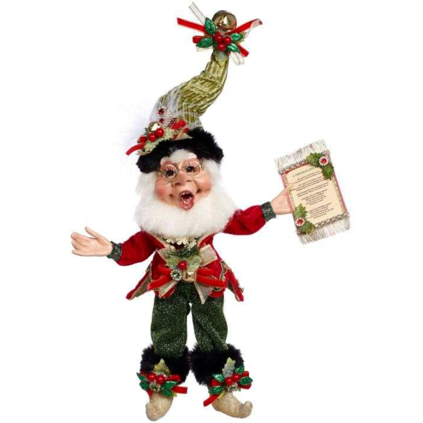 MARK ROBERTS CHRISTMAS ELF CHRISTMAS CAROL SMALL 25.5CM