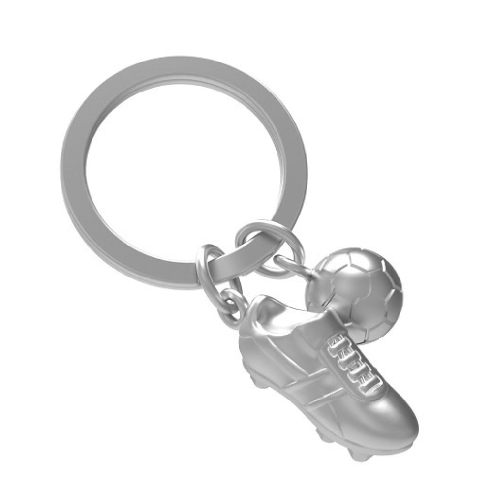 THE RUSSELL COLLECTION KEYCHAIN METAL SOCCER BOOT & FOOTBALL