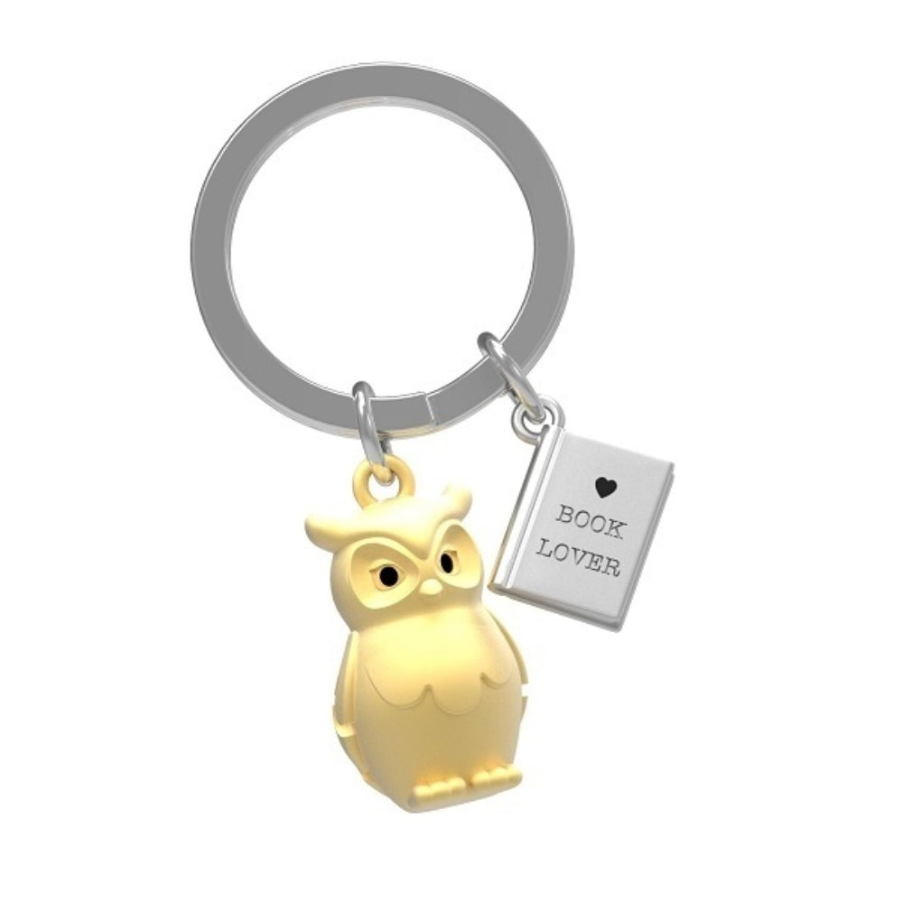 THE RUSSELL COLLECTION KEYCHAIN METAL WISE OWL