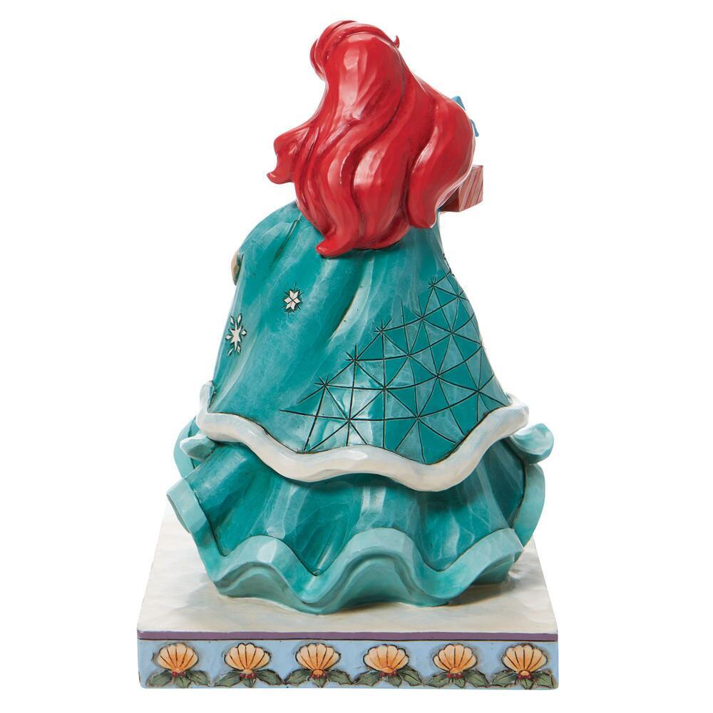 DISNEY TRADITIONS BY JIM SHORE THE LITTLE MERMAID CHRISTMAS ARIEL HOLDING GIFTS