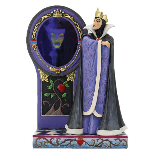 DISNEY TRADITIONS BY JIM SHORE EVIL QUEEN WITH MAGIC MIRROR