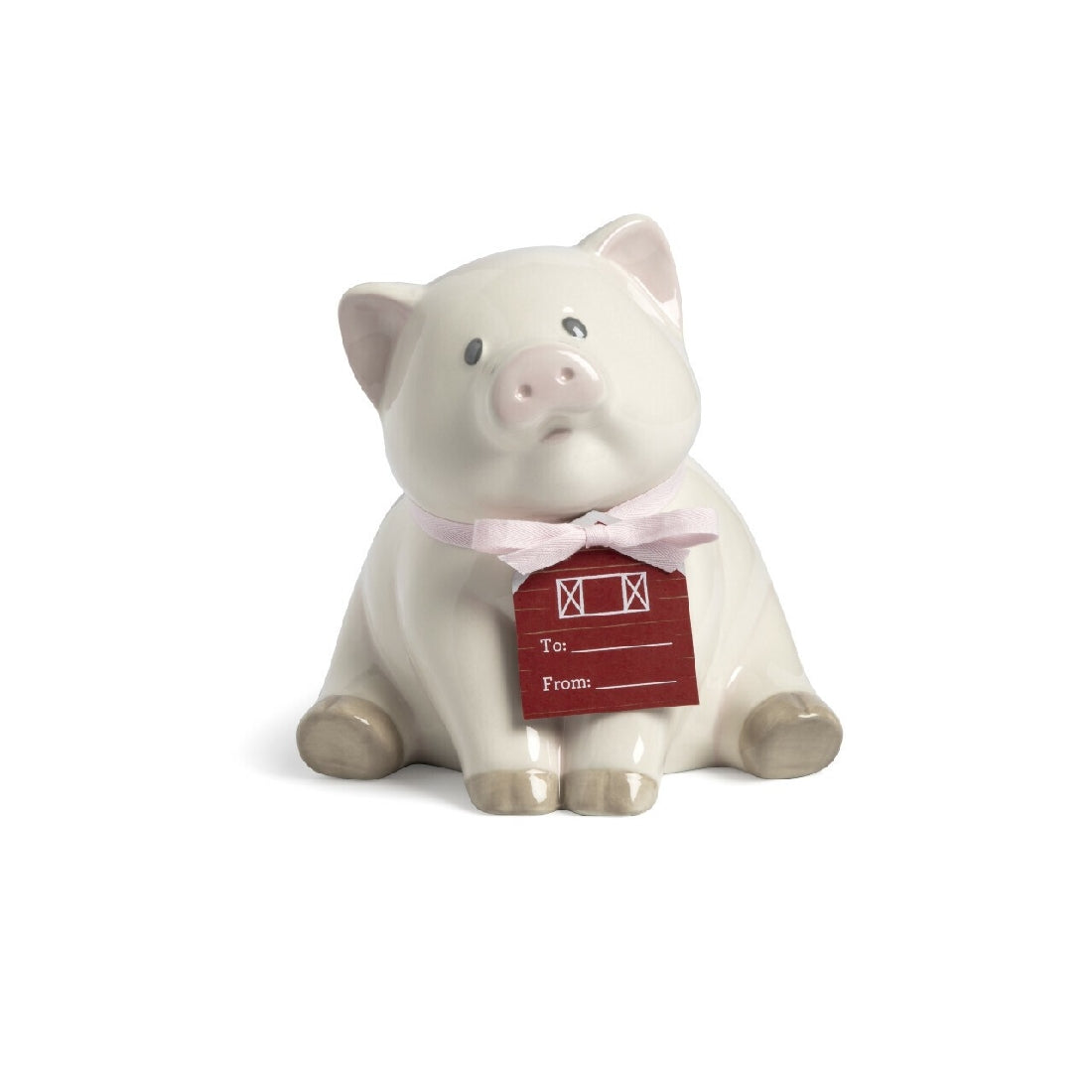 DEMDACO BARNYARD BABY PIGGIE BANK 15CM