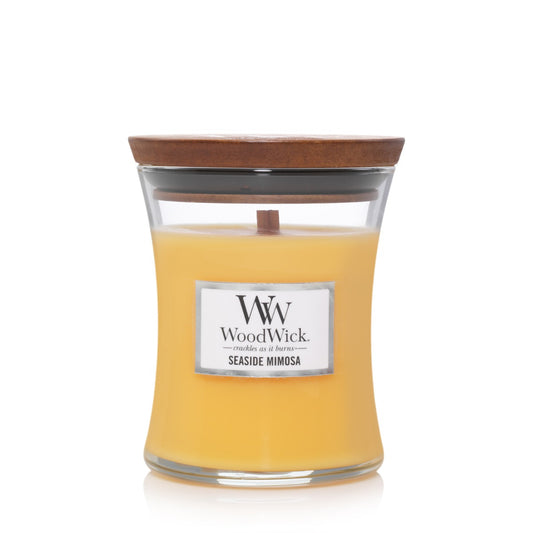 WOODWICK CANDLE MEDIUM SEASIDE MIMOSA