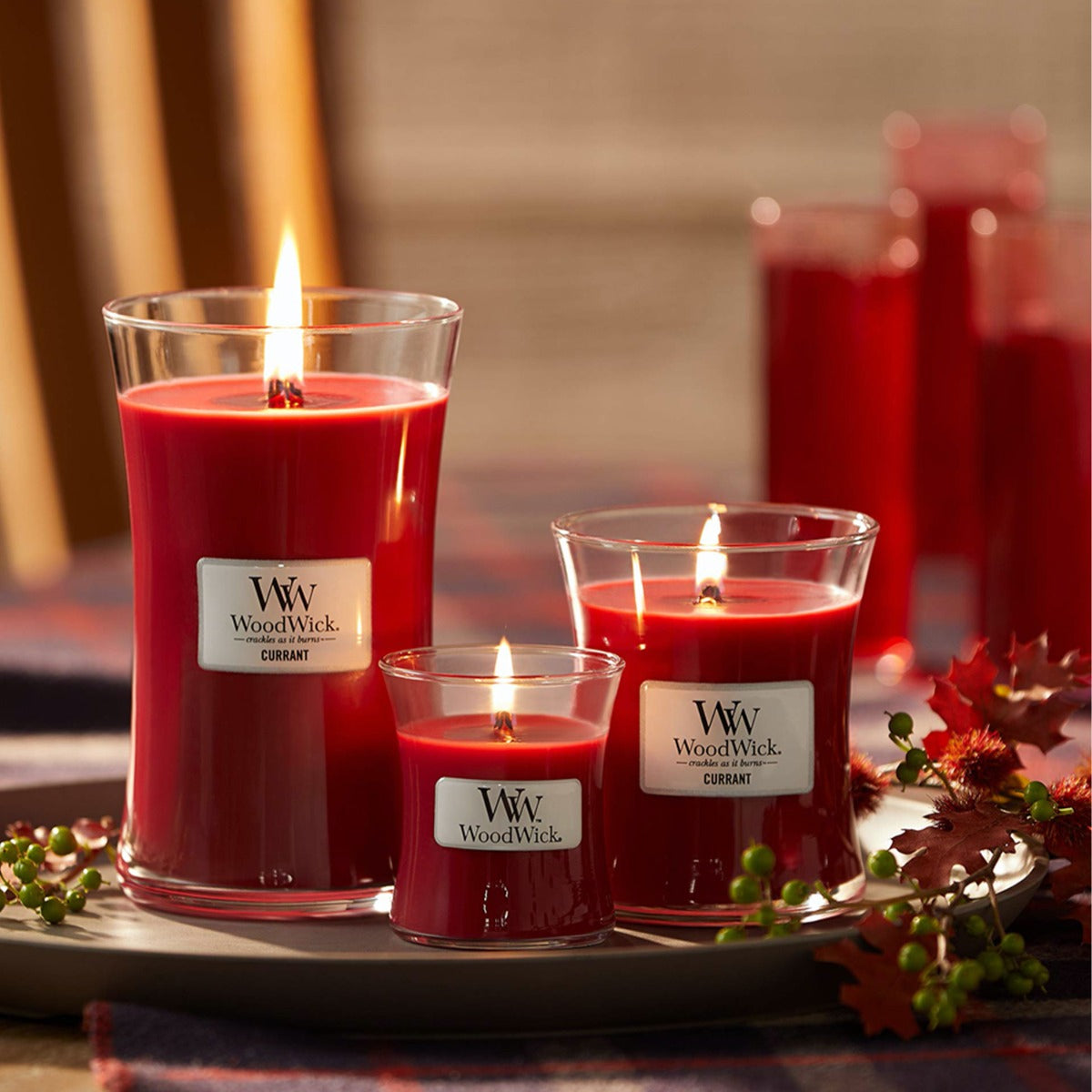 WOODWICK CANDLE MEDIUM CURRANT