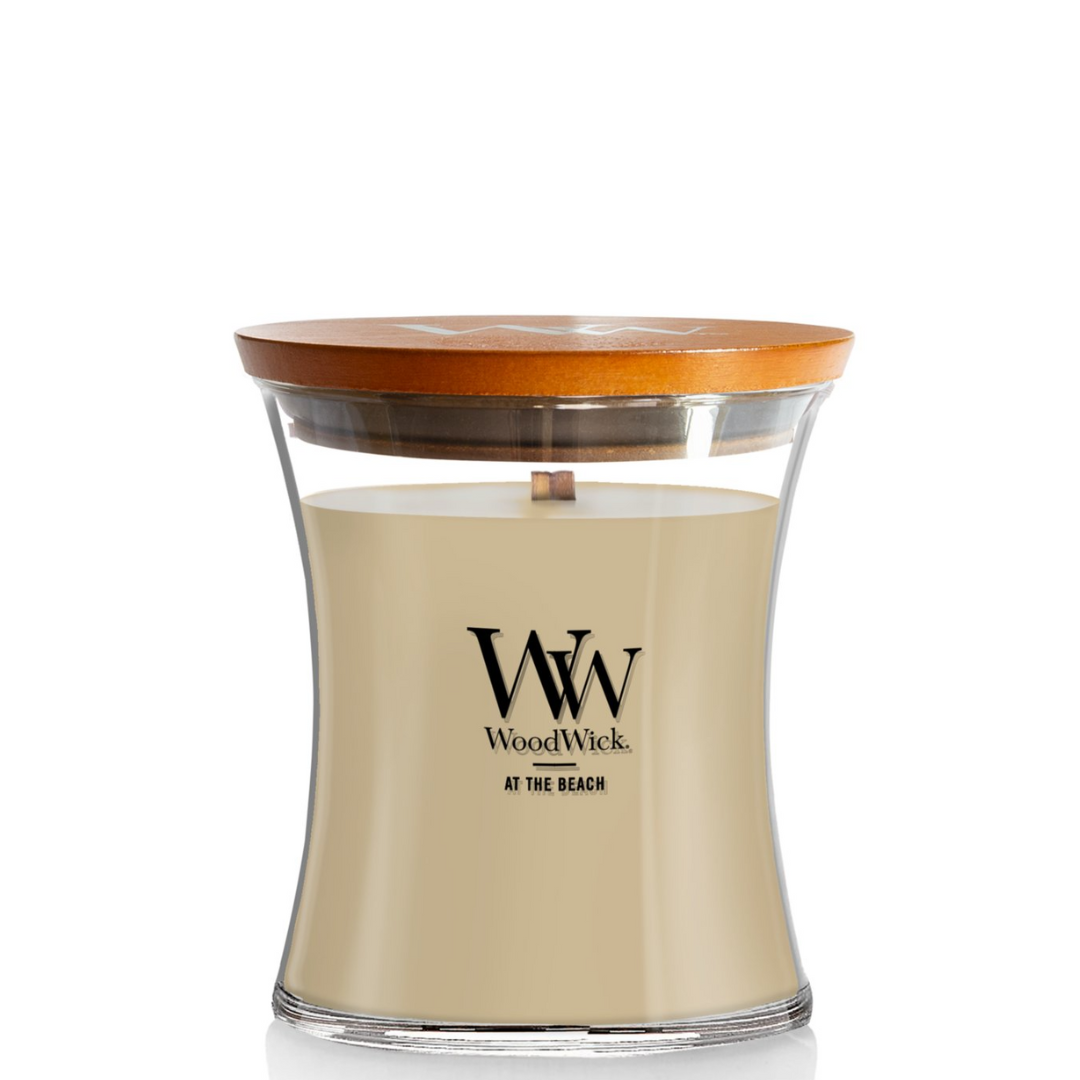 WOODWICK CANDLE MEDIUM AT THE BEACH