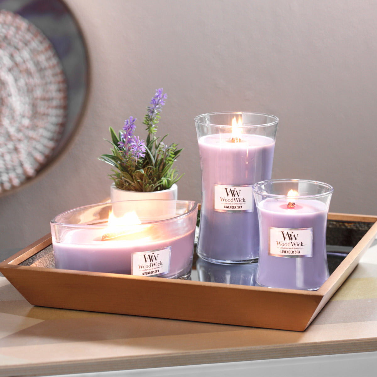 WOODWICK CANDLE MEDIUM LAVENDER SPA