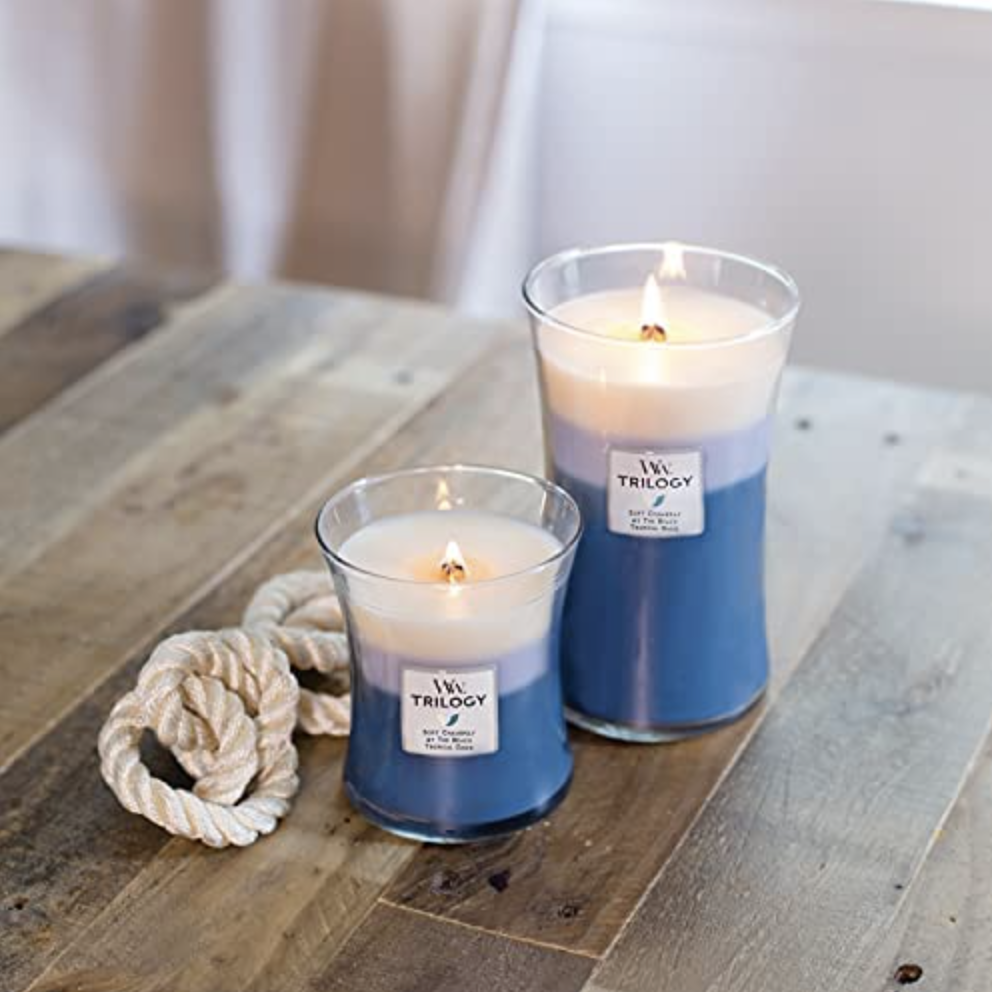 WOODWICK CANDLE MEDIUM TRILOGY BEACHFRONT COTTAGE