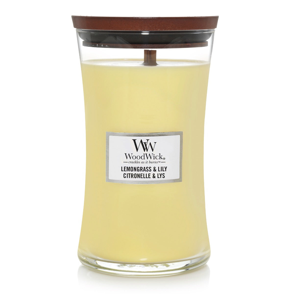 WOODWICK CANDLE LARGE LEMONGRASS & LILY