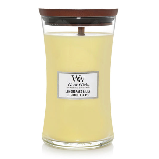 WOODWICK CANDLE LARGE LEMONGRASS & LILY